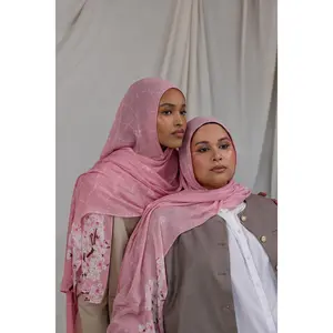 VELA Blush Sakura Print Modal Hijab