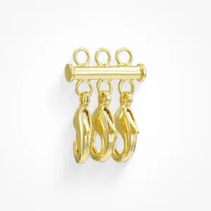 EVRY JEWELS Gold or Silver Plated Women's Hypoallergenic Layering Clasp for Necklaces