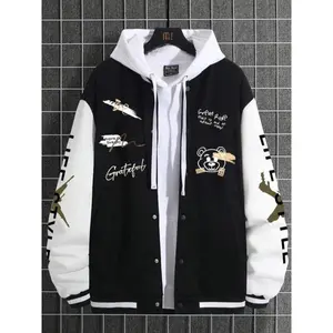 Men’s baseball jacket, casual and stylish, warm and comfortable—the perfect choice for autumn and winter, ideal for everyday wear and outdoor activities