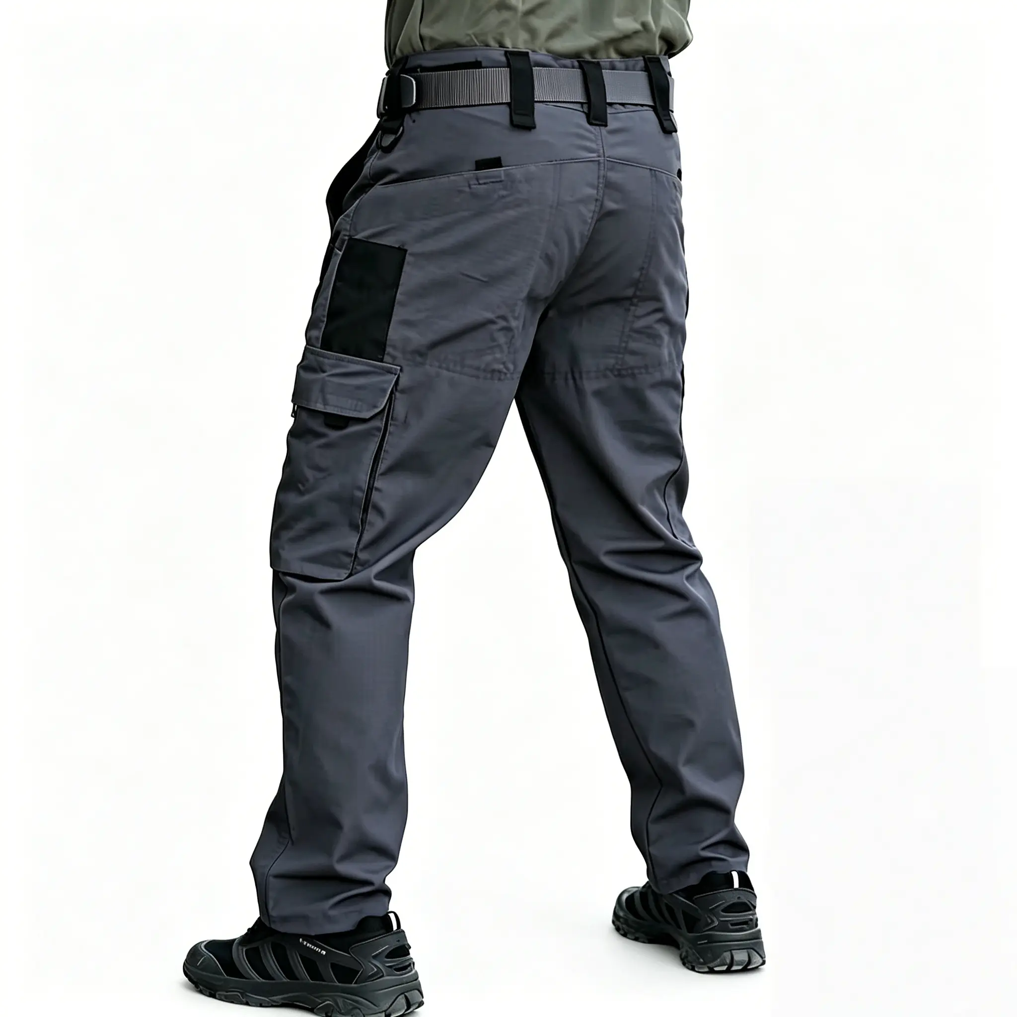Men's 2-Pack Tactical Cargo Pants in Durable Stretch Polyester, Tear-Resistant with Multiple Pockets for Hiking & Work, Mens Gifts, Polyester Clothing, Synthetic, Polyester Clothes, Adults