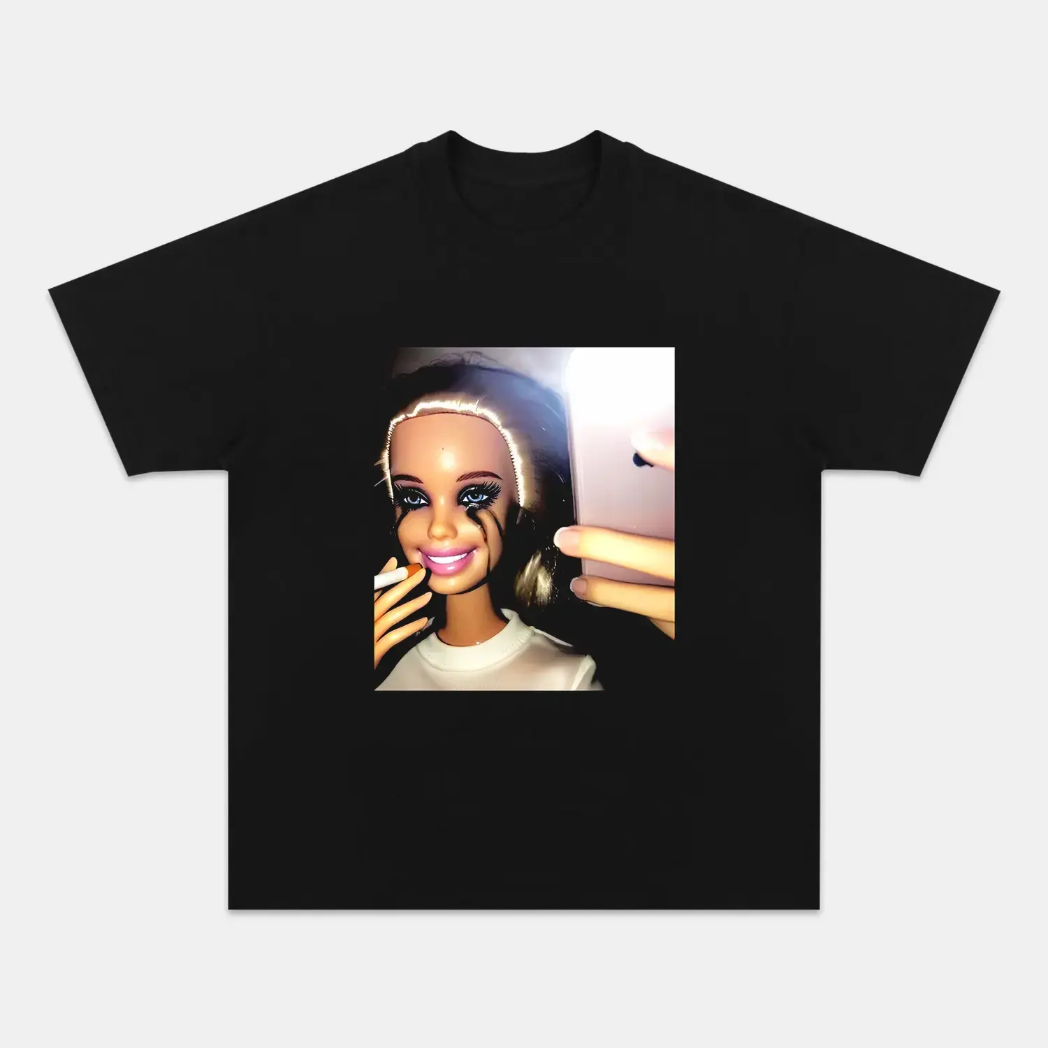 Bad Barbie Comfort color T-Shirt - Funny Printed Design, High-Quality Print, Casual Breathable Short-Sleeve, Distressed Hem, Unisex Streetwear Daily Top