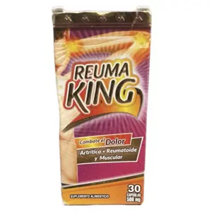 Reuma King Antioxidant Vitamin B1-B12 30 Capsules 500mg Supplement