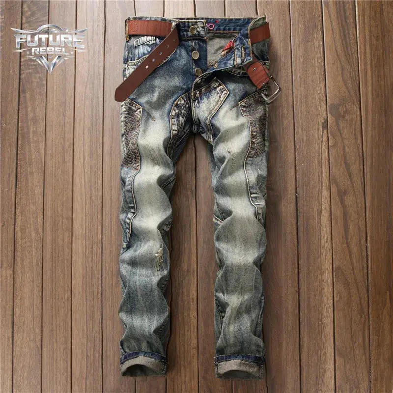 Rust & Rebellion™ Moto Denim — Vintage Street Racer Jeans