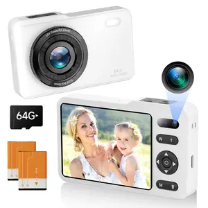 [Christmas Gift] Digital Camera, FHD 1080P Camera for Kids, 16X Digital Zoom Camera for Cheap, Compact Point and Shoot, Retro 4K Vlogging Digital Camera