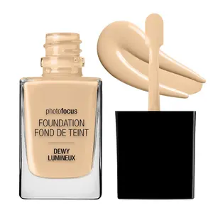 Photo Focus Dewy Liquid Foundation Makeup, Soft Beige (Packaging May vary)