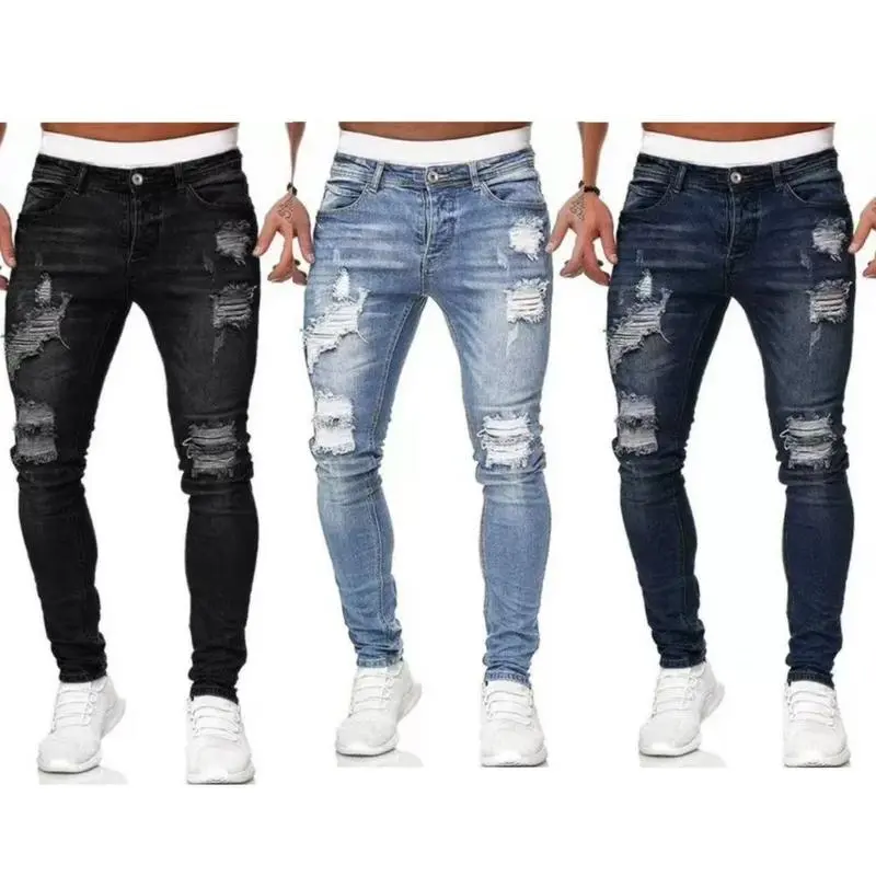 2026 3-Pack Men'S Slim Fit Stretch Jeans,Solid Color, Regular Length, All-Season,Classic Style,Mid-Stretch,Tailored Fit, Men'S Fashion Jeans Menswear Trouser Pants Streetwear Beige Pocket Plain