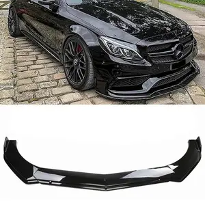 For Mercedes-Benz C180 C200 C230 C250 C300 Front Bumper Lip Spoiler Splitter