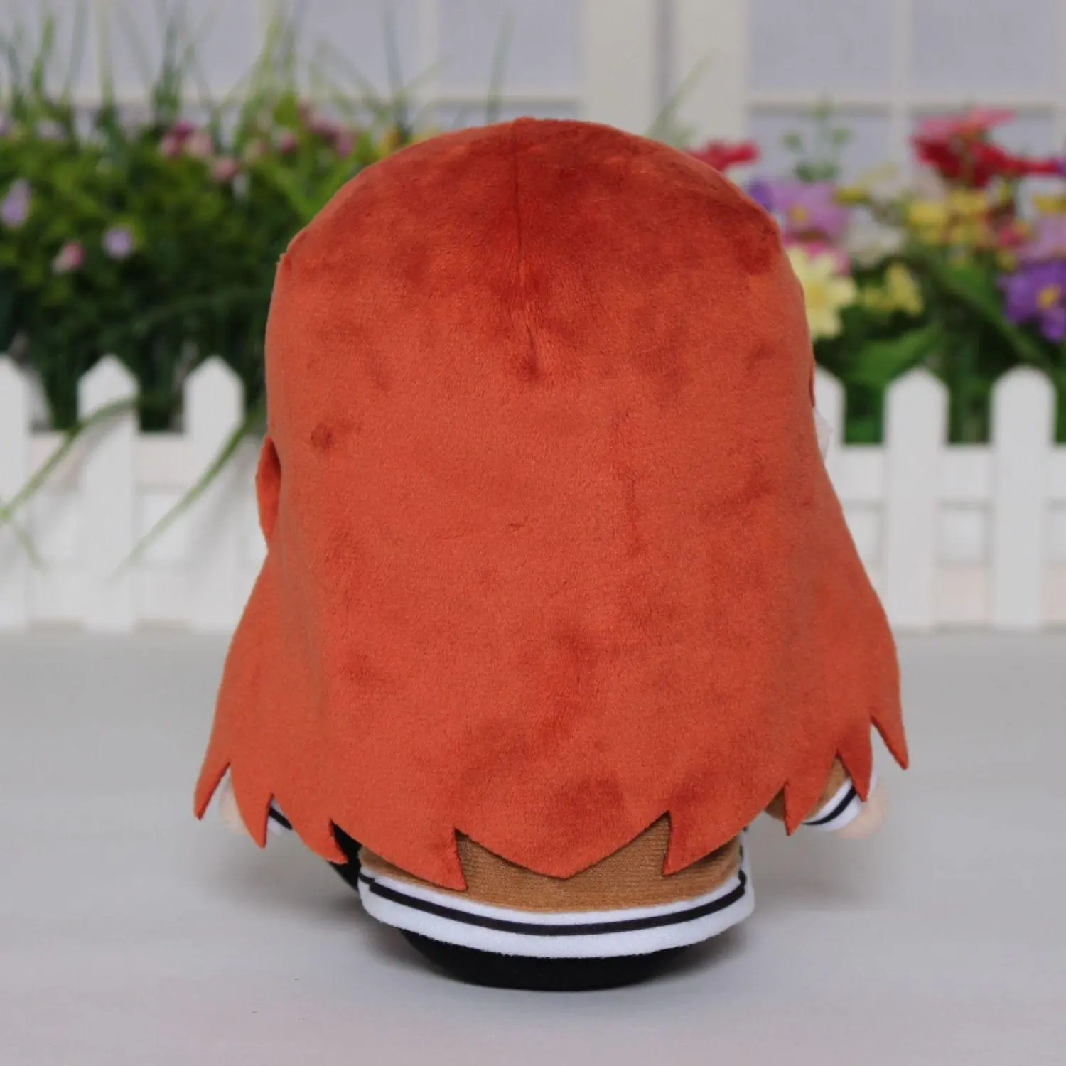 Stuffed 20cm Anime Kurisu Makise Sitting Posture Set Plush Cotton Doll Toy for Kids Adults Birthday Gift or Soft Pillow
