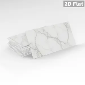 16/32pcs Nordic Style Marble Tile Stickers - Glossy, Easy-to-Maintain Vinyl Wallpaper for Kitchen, Bathroom, Living Room, Bedroom - DIY Cuttable & Removable, Anti-Collision Decoration, Bathroom Wallpaper, Modern Wallpaper, Decorative Wallpaper, Home Decor