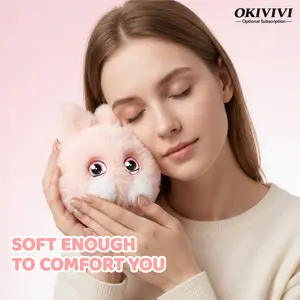 OKIVIVI Sunny AI Companion Pets, Electronic Pet Toys Interactive Plush Bag Accessory with Voice Chat, Emotion Sensing, Long-Term Memory, Touch-Reactive Haptics & Expressive Eyes, Pink, AI Toys, 1-Month AI Subscription Included