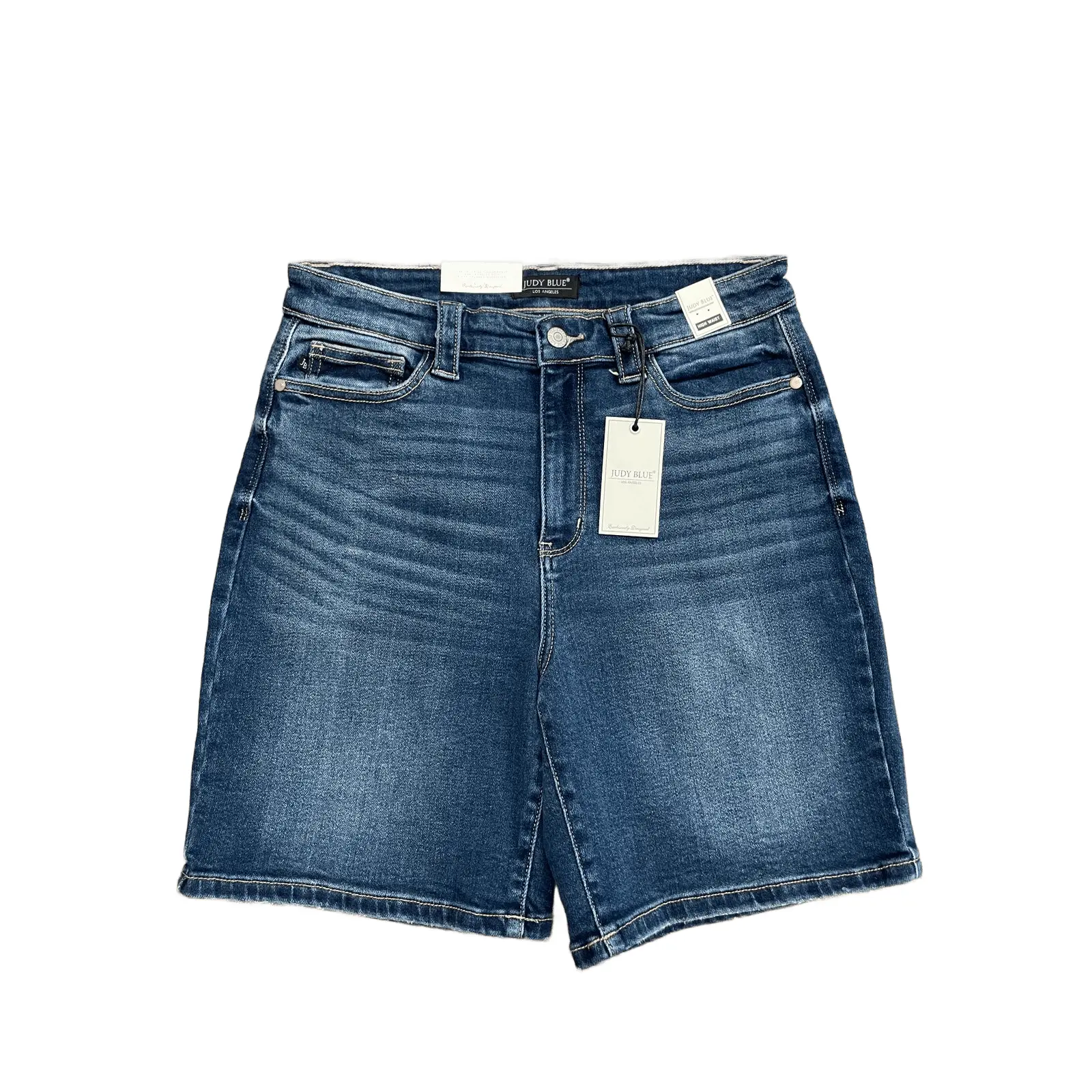 Judy Blue High Waist Bermudas Shorts with Back Flap Pockets