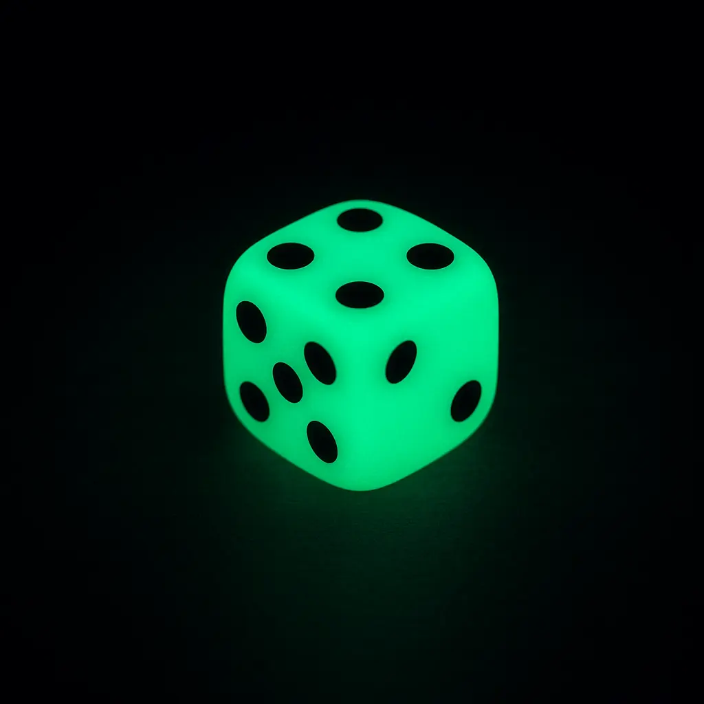 Glow in the Dark Dice 10 Pack | Durable Night Dye Game Accessories for Fast Pace Glowing Party