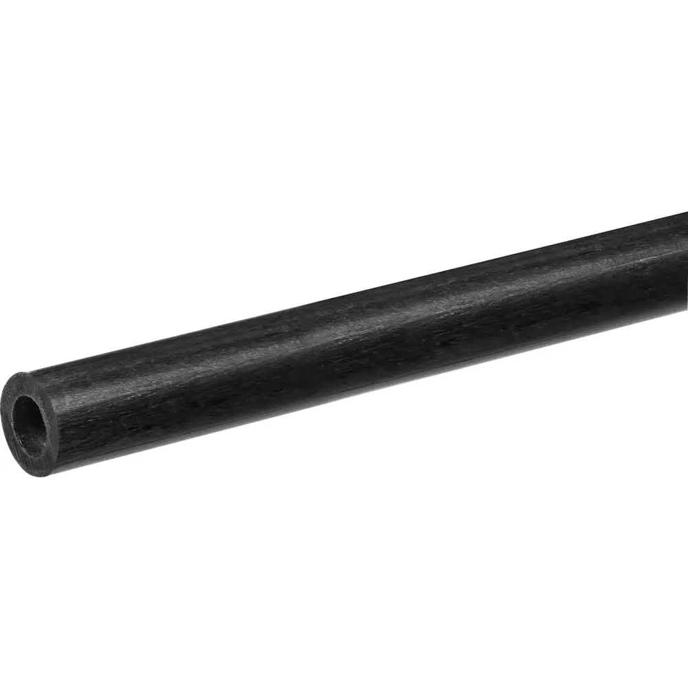 USA Sealing B2320359 Uni-Directional Carbon Fiber Tube for Reinforcement, 0.06 in. ID x 0.13 in. OD x 4 ft. Long, Black