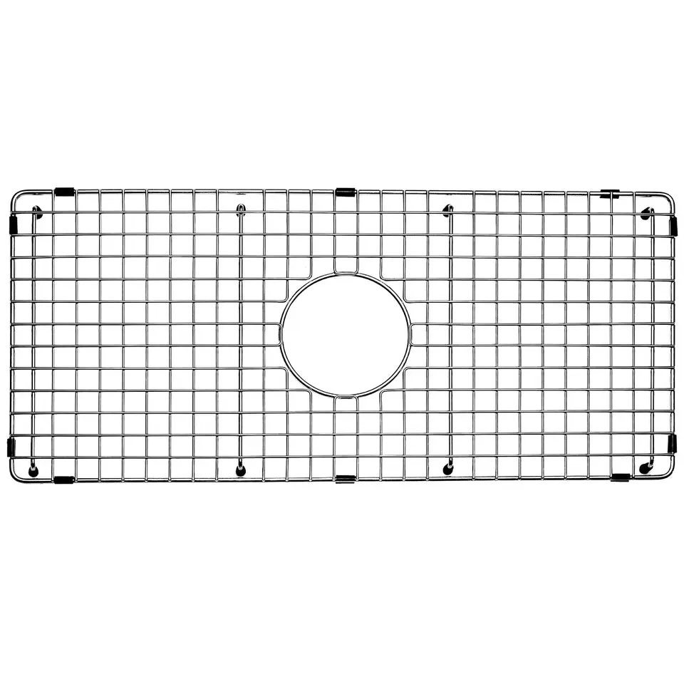 27.24-in x 12.56-in Center Drain Heavy-Duty  Stainless Steel  Sink Protector NDG2813C