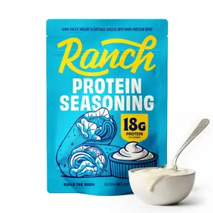 Protein Ranch Seasoning for Salad Dressings & Dips - Quick & Easy Ranch Dressing Mix | Turn Greek Yogurt or Cottage Cheese into Protein Ranch | Great with Veggies & Popcorn | Savory Protein Powder