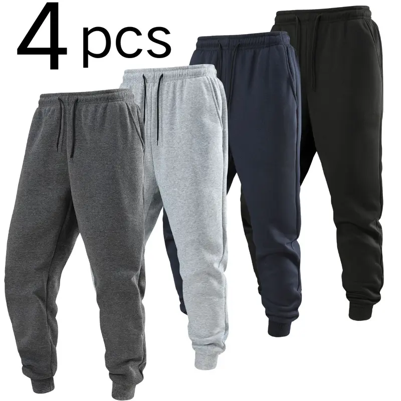 Men's Plain, Stylish, Casual Loose Conical-Tapered Long Pants - Male Clothing