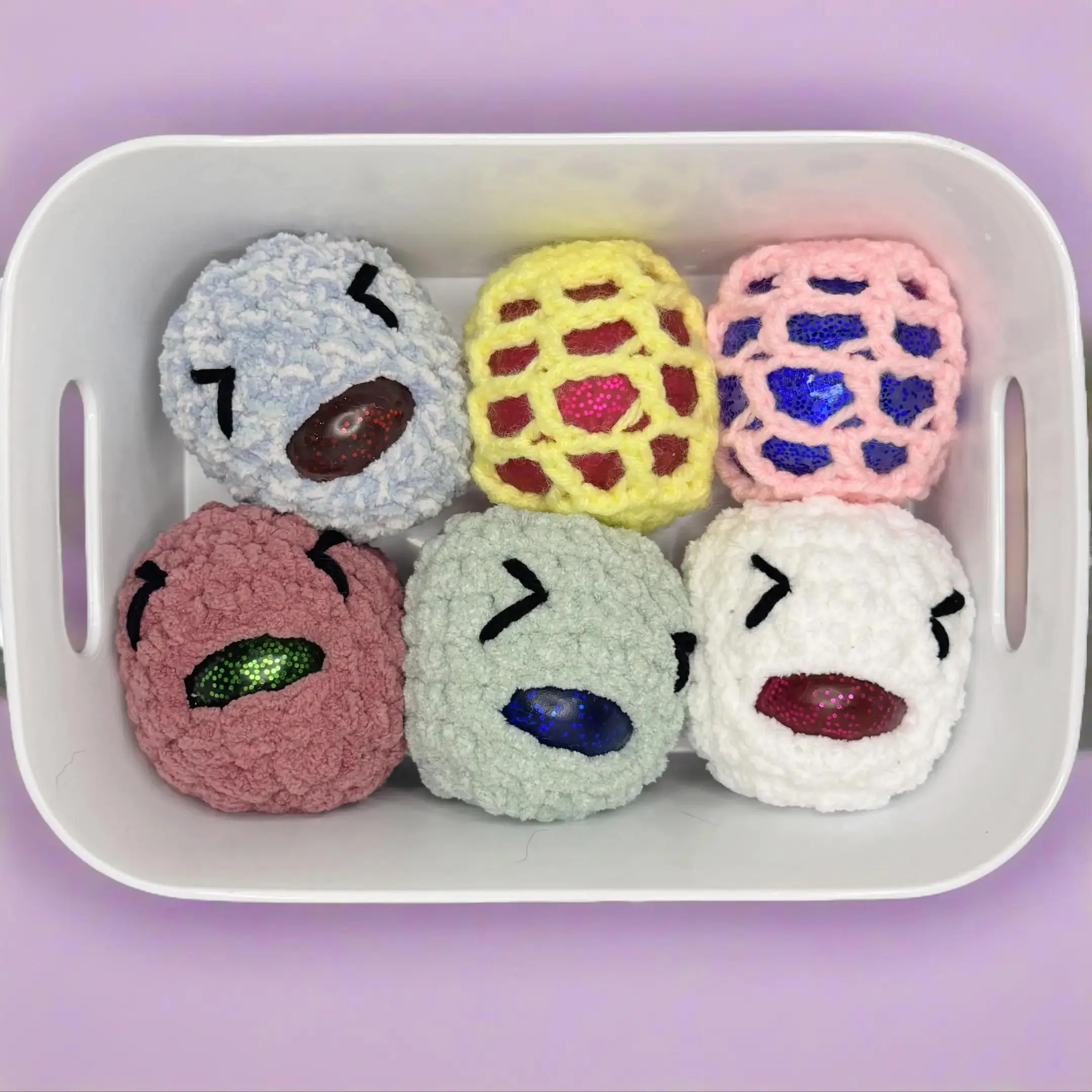 Crocheted Stress Balls - 4 Color Options