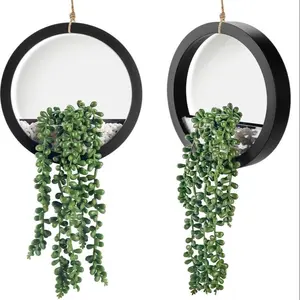 Bohemian Style Realistic Plant Decor, Durable Plastic Material, Perfect for Home and Office, Indoor Hanging Plants, Artificial Ferns, Ivy, Succulents, Trailing Succulents