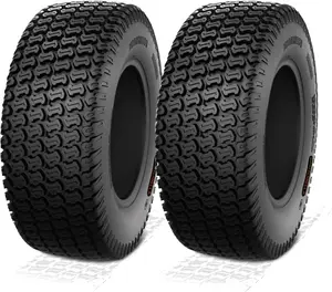 HORSESHOE FALABELLA TURF-KING 2 New Lawn Mower Tires Deeper Tread Depth 2-Year Warranty Color Sidewall Heavy Duty
