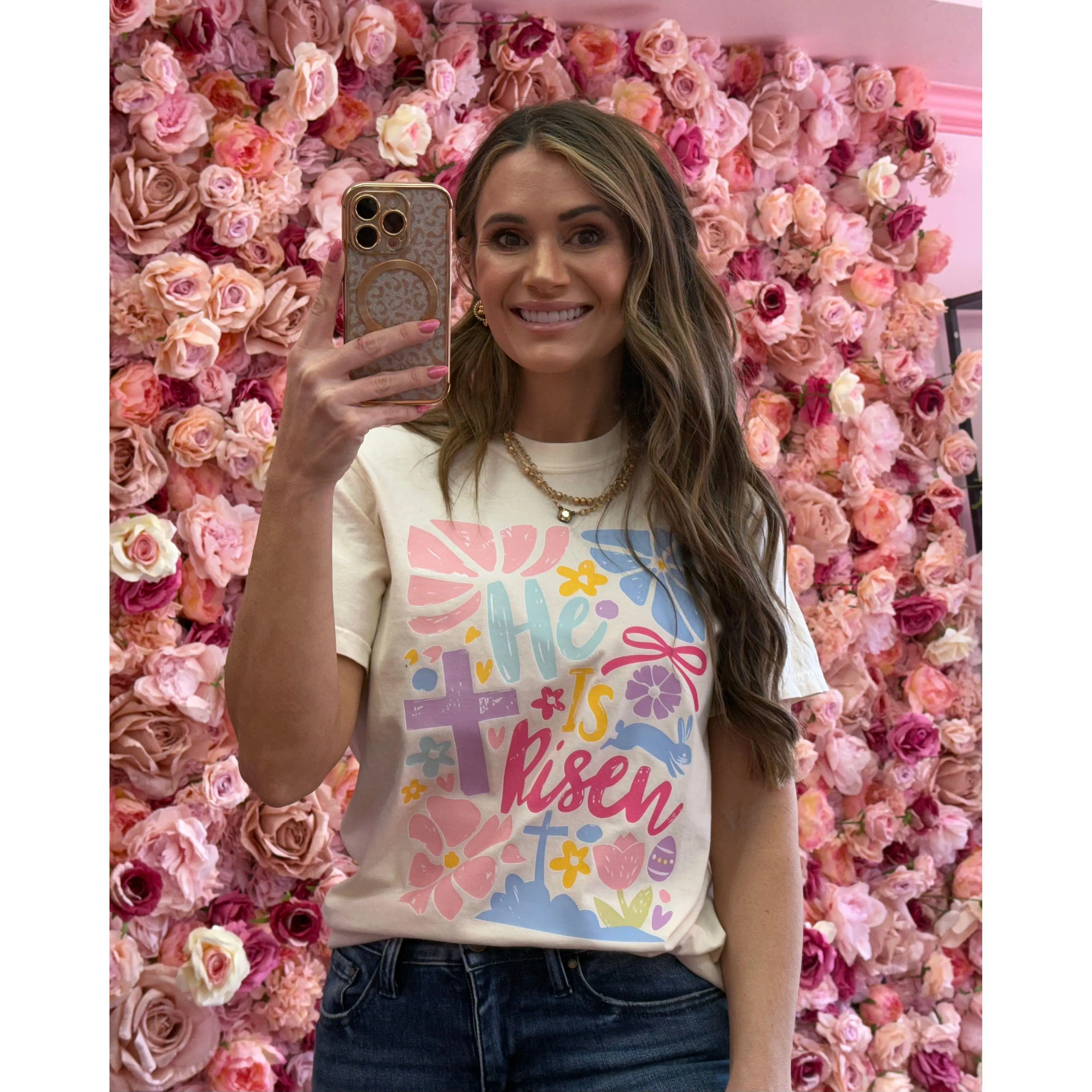 He is Risen Ivory  Tshirt