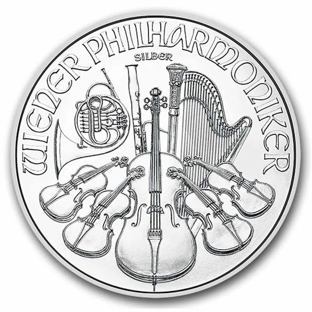 2026 1 oz Austrian Silver Philharmonic Coin .999 Fine Silver BU