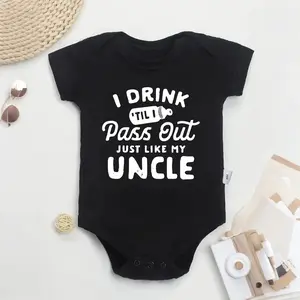 I Drink Till l Pass Out Onesie, Pregnancy Announcement Gift, Cotton Baby Clothes, Funny Bodysuit