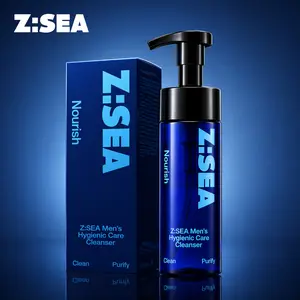Z:SEA Men's Intimate Wash 150ml,pH-Balanced,Polyglutamic Acid & Gentian Complex Cleanser for Odor Control,150ml Body Care Daily Cleansing Bath Gel Cleanser