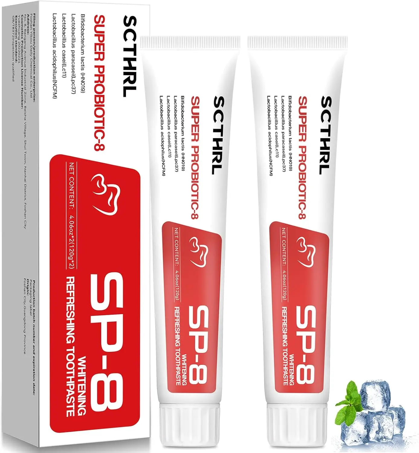 AstraGlow SP-8 Toothpaste - Targeting Stains, Whitening, Battling Tooth Decay & Fresh Breath - Official Authentic Product for Oral Use Daily Gentle