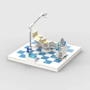 Dental clinic moc compatible with LEGO children's puzzle building toy blocks