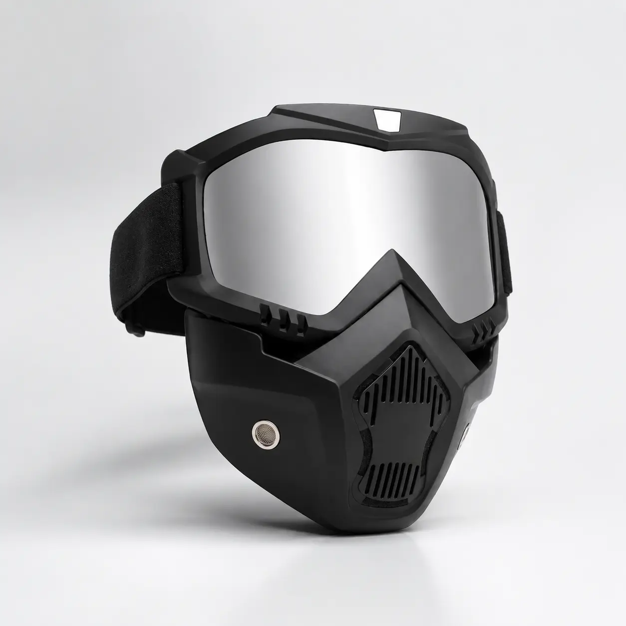 Full-Face Protective Goggles, Anti-Fog High Definition Lens, Detachable Adjustable Ski Mask with Sponge Pad, Plastic Goggles for Yard Work
