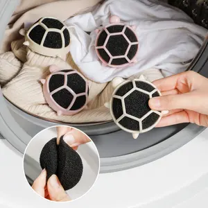 Small turtle washing machine - dual-purpose cleaning ball for dry and wet cleaning - specially designed to absorb cat and dog hair - hair removal device