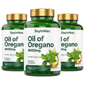 Oregano Oil 4000mg Softgels, Standardized with Carvacrol, Non-GMO Gluten-Free Herbal Supplement, 150 Capsules