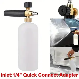 1/4" High-pressure Car Wash Foam Sprayer, Easy to use Foam Sprayer, An Essential Item For Households, Snow Foam Jet Bottle