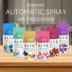 Automatic spray Air Freshener Refill, 6 Choices (Lavender, Cool Linen, Magnolia, Ocean, Mixed Berries, Vanilla), 3 Pieces per Pack, 5 Ounces per Piece, Scented Air Freshener for Bedroom, Bathroom, Garage, Kitchen