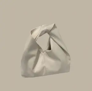 Trendy Cloud Ivory Pleated Shoulder Bag