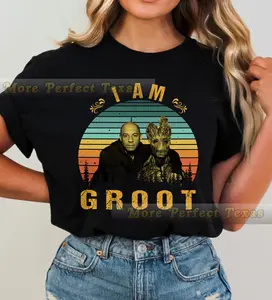 I Am Groot T-Shirt Retro Tee Vintage Shirt