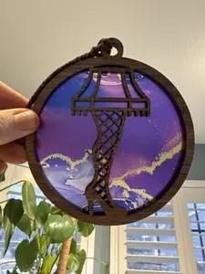 Leg Lamp Suncatcher for Sunny Window