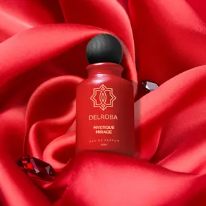 Delroba Mystique Mirage 3.4oz EDP Men (Retail Price $110) - Top notes: Orange, Cognac Accord, Warm Spices Heart notes: Cinnamon, Tonka bean, Davana, Citrus Base notes: Praline, Vanilla, Sandalwood, Musk