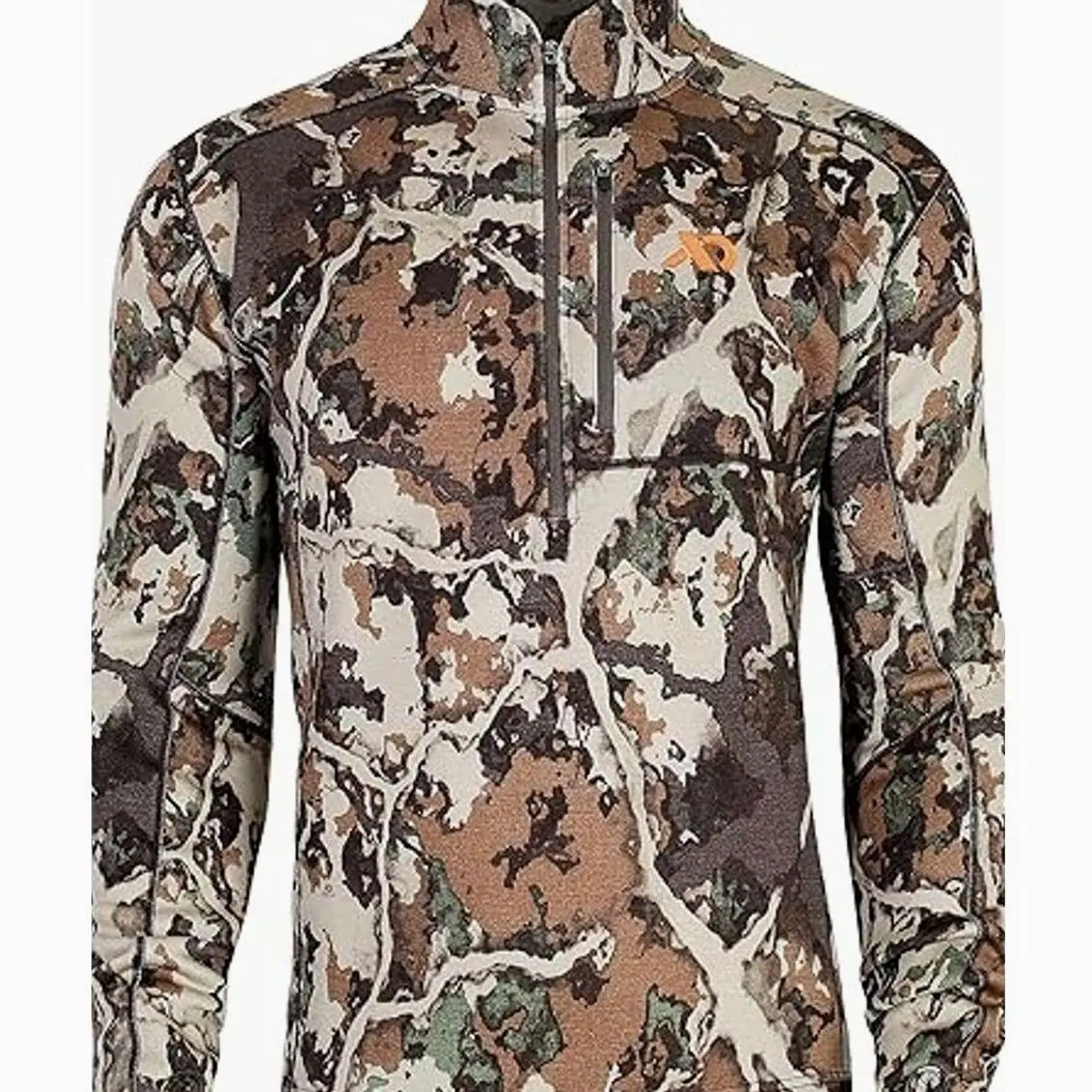 Men's Furnace Quarter Zip - Merino Camo Hunting Long Sleeve, Insulated Midlayer, Hunting Gear For Men 4 KD7