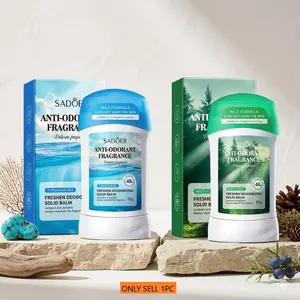 Solid Deodorant Paste, Unisex, 48-Hour Long-Lasting Freshness, Portable Odor Eliminator, Fragrance, Alcohol-Free, Non-Greasy, Suitable for All Skin Types