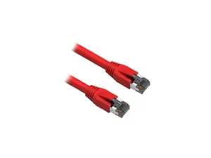 Nippon Labs Cat8 RJ45 2FT Ethernet Patch Internet Network LAN Cable, Indoor/Outdoor, 24AWG, Shielded Latest 40Gbps 2000Mhz, Weatherproof S/FTP for Router, PS4, PS5, Xbox, PoE, Switch, Modem (Red)