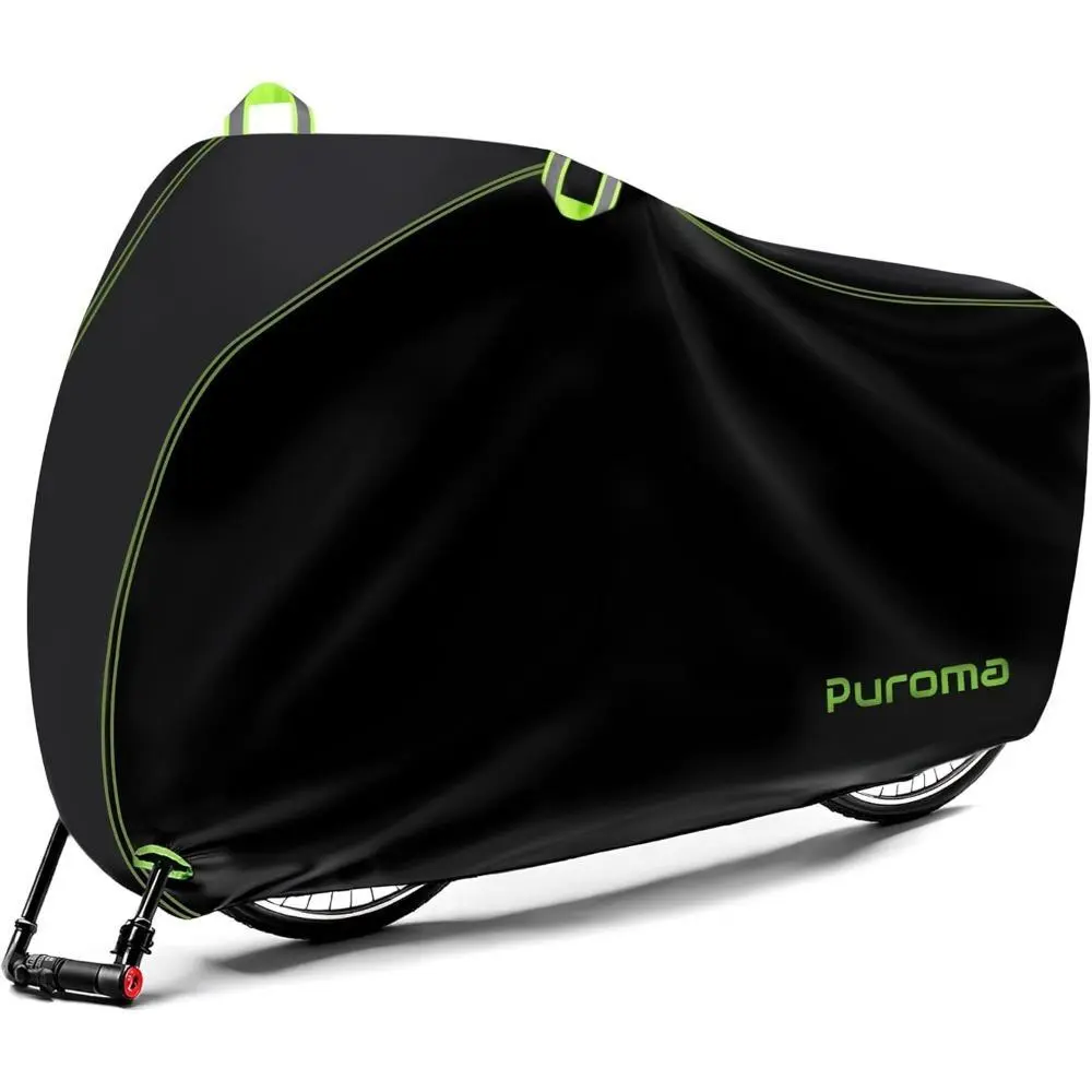 Bike Cover for 1/2/3 Bikes, Mountain Road Electric Bike, 210D Waterproof Outdoor Storage Bicycle Cover Rain Sun UV Dust Wind Proof with Lock Hole