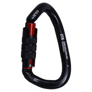 Chuanchuang twisted lock automatic main lock rock climbing aerial work safety lock outdoor rope rescue high load-bearing lock