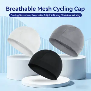 1 PC Unisex Plain Color Multifunctional Skull Caps 2025 Summer Sportive Beanie Fitted Hat for Men Women, Breathable Summer Under Helmet, Hat, Sweat-Wicking Cap for Men and Women,Stretchy Helmet Liner Biking Accessory,Back To School Birthday Outfit