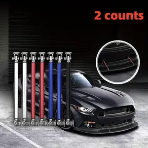 Adjustable Car Front Lip Bar, Metal Anti-Scratch Vehicle Bumper, Rear Bumper Modification Exterior Accessories, No Drilling Installation