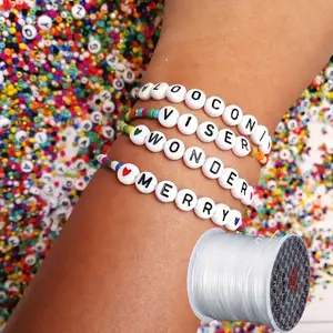 Elastic String for Jewelry Making, DIY Craft Supplies, Crafting Projects, Stretchy Cord, Stretchable Cords for Bracelets & Accessories, Durable Material, Durability for Creative Projects, Beading Accessories