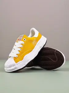 Unisex Casual Shoes, Skateboard Shoes, Board Shoes, Maison Mihara Yasuhiro Thick Sole Sports Shoes, Vintage Twisted Canvas Shoes
