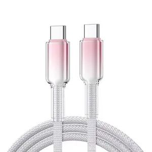 Fast Charging Type-C Cable Set, Gradient Aesthetic for Phones & Laptops