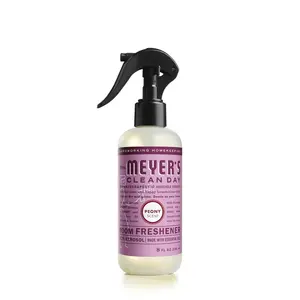 212 MAIN Mrs. Meyers Clean Day Scented Natural Spray Room Aromatizer, 8oz Peony Aroma Liquid Container, Pack of 6 (1004249)