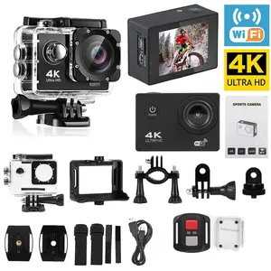 Action Camera, 1080P 12MP Sports Camera Full HD 2.0 Inch Action Cam 30m/98ft Underwater Waterproof Snorkel surf Camera with Wide-Angle Lens and Mounting Accessories Kit